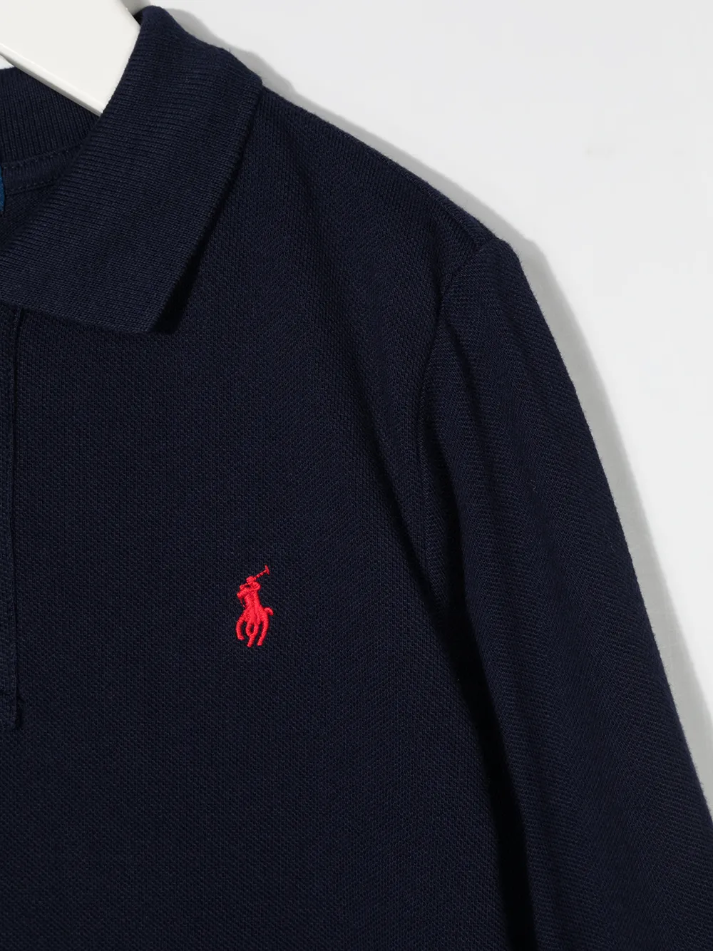 Рубашка поло с нашивкой-логотипом POLO RALPH LAUREN KIDS, синий — фото 3