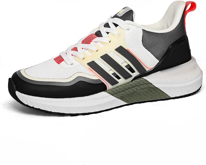 

Мужская обувь для спорта дышащие кроссовки Попкорн для бега, повседневная носка, дышащие и удобные теннисные и прогулочные кроссовки Meixi Mobile, белый