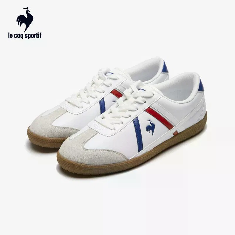 Кроссовки повседневные Le Coq Sportif бежево-зеленые — фото 4