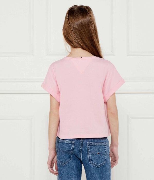 Футболка Tommy Hilfiger Loose Fit, розовый — фото 3