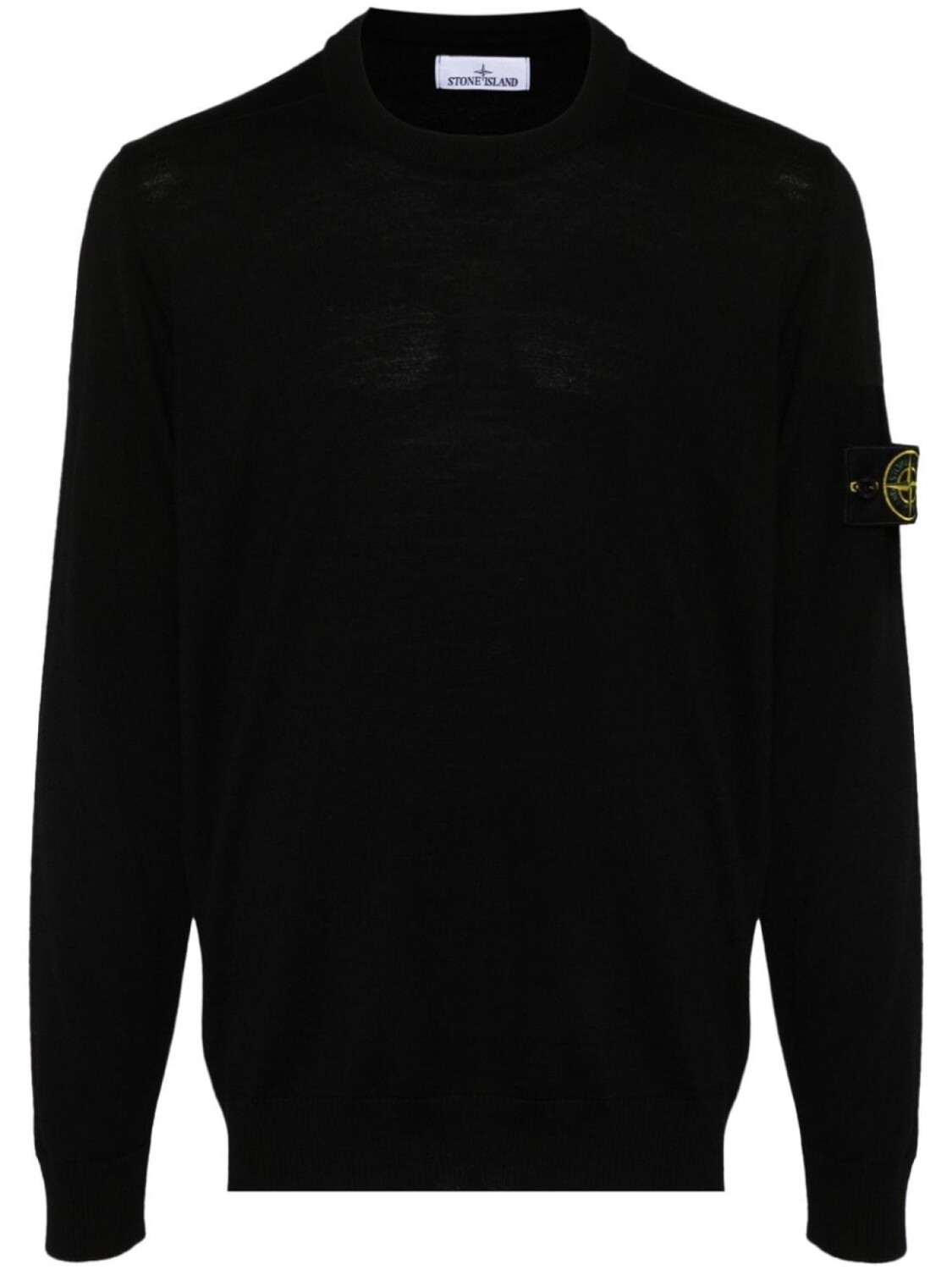 

Stone Island шерстяной джемпер с нашивкой Compass, черный