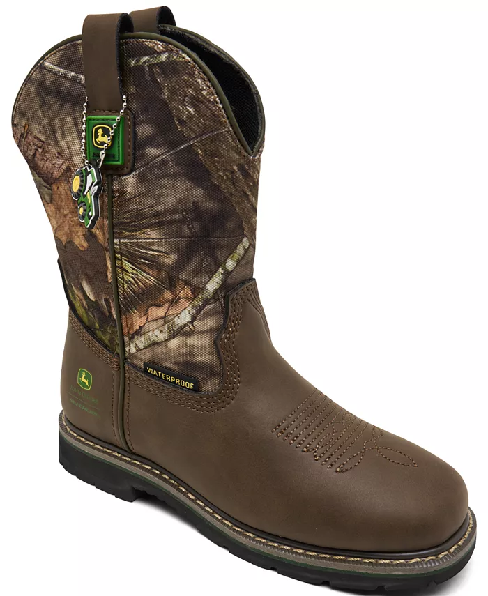 

X John Deere Little Kids Rowood - водонепроницаемые ботинки Moss Canyon от Finish Line Skechers, мультиколор