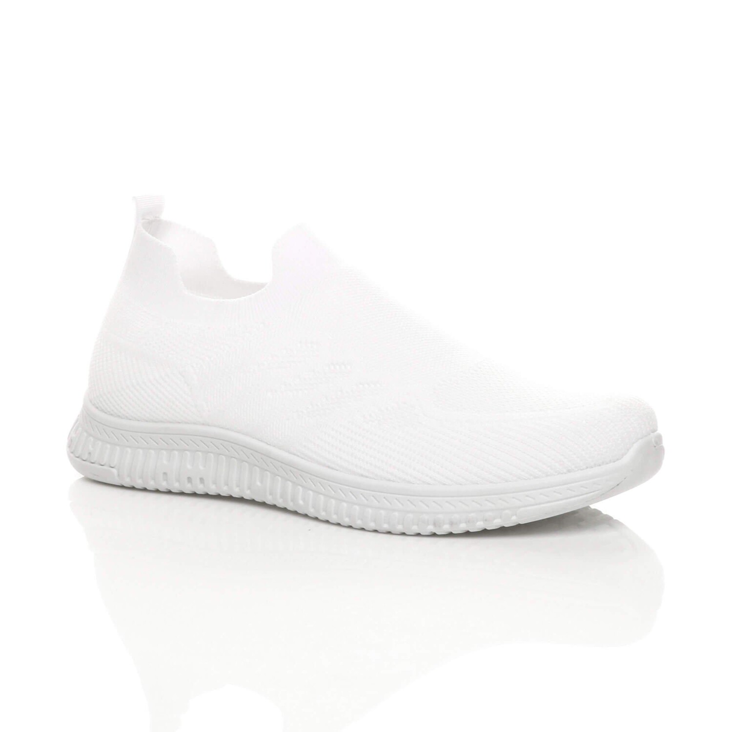 

Кроссовки Flat Heel Slip On Sock Trainers AJVANI, белый