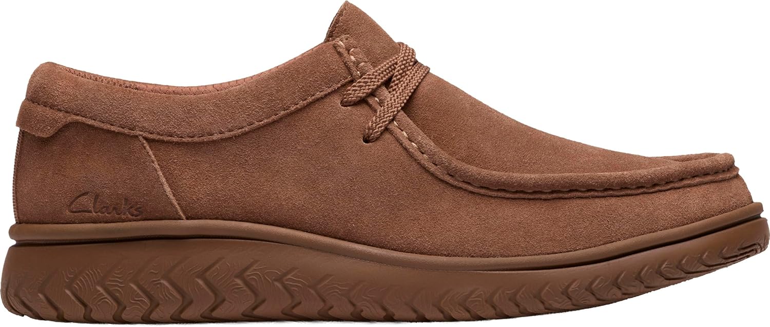 Мужские лодочные туфли Clarks RelaxLite Low, Cola Suede — фото 4