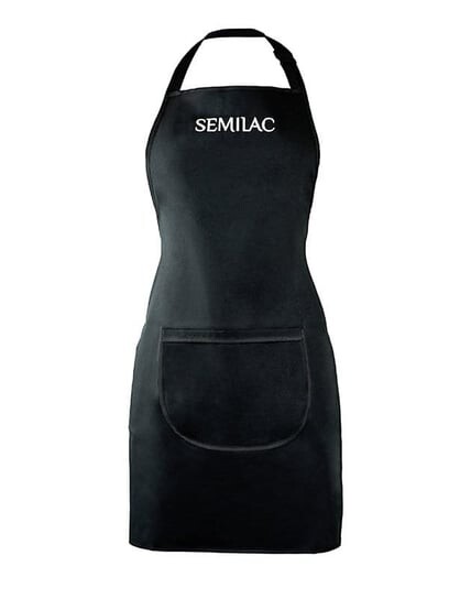 

Черный фартук с белым логотипом Semilac