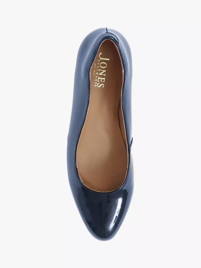 Туфли-лодочки Jones Bootmaker Zoey Leather Scallop Heeled, цвет navy patent — фото 3