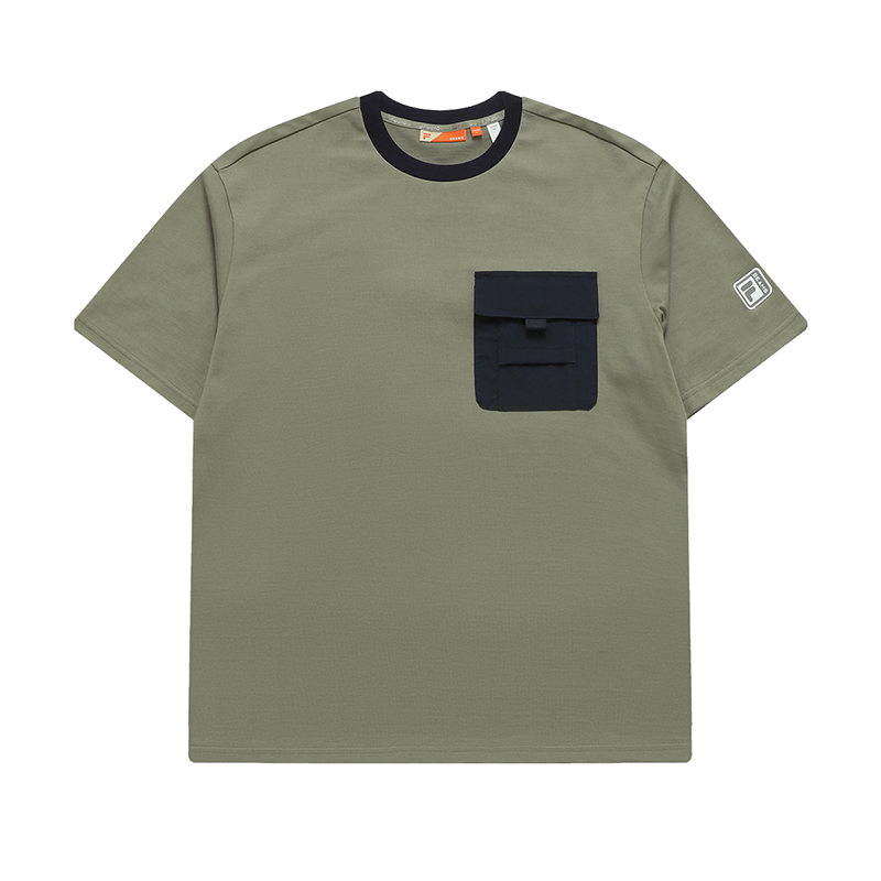 

Футболка мужская темная умбра хаки FILA FUSION