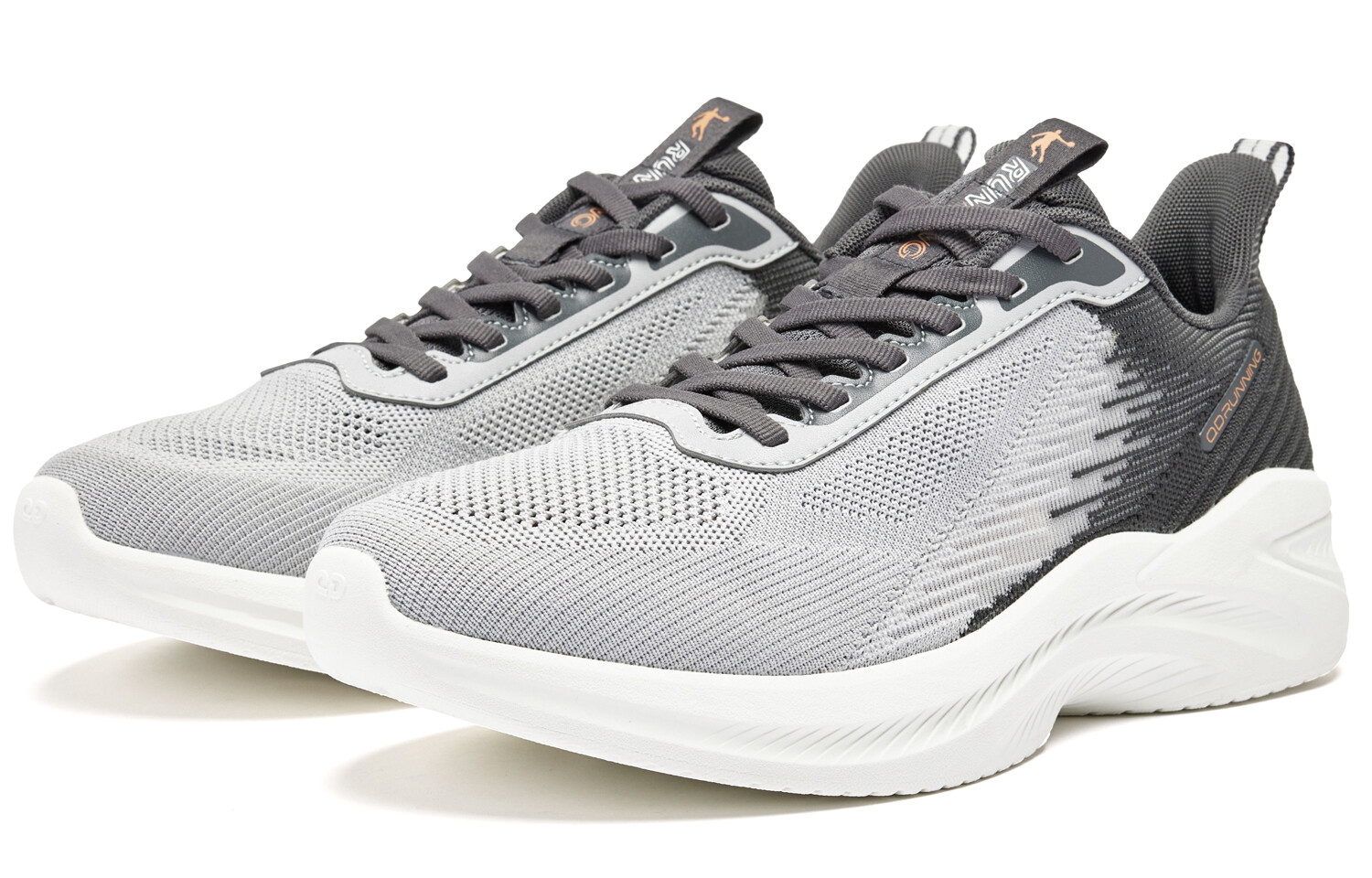 Кроссовки мужские с низким верхом Mist Grey/Shark Grey Qiaodan — фото 3