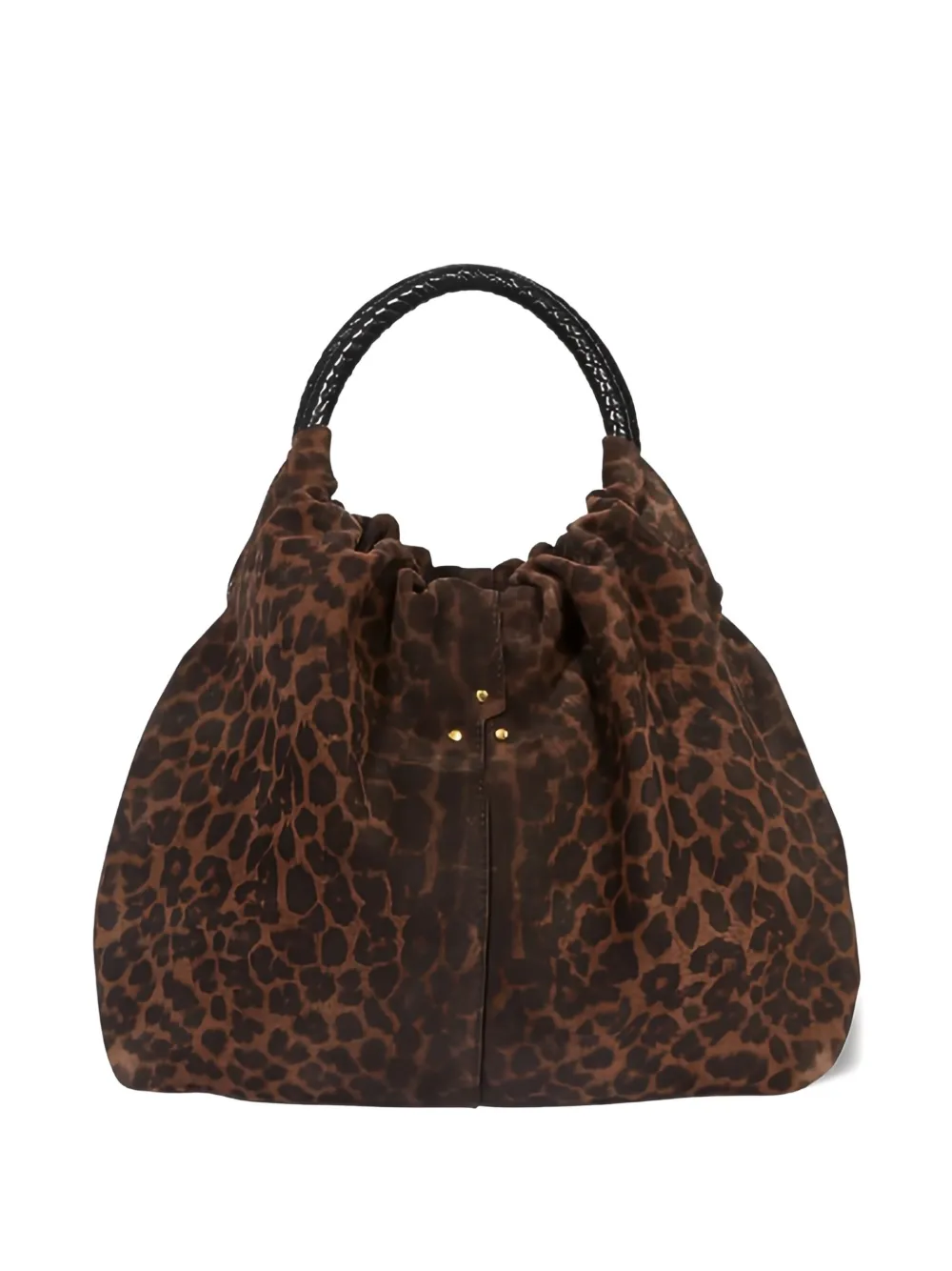 

Сумка-тоут среднего размера с леопардовым принтом Jérôme Dreyfuss, коричневый