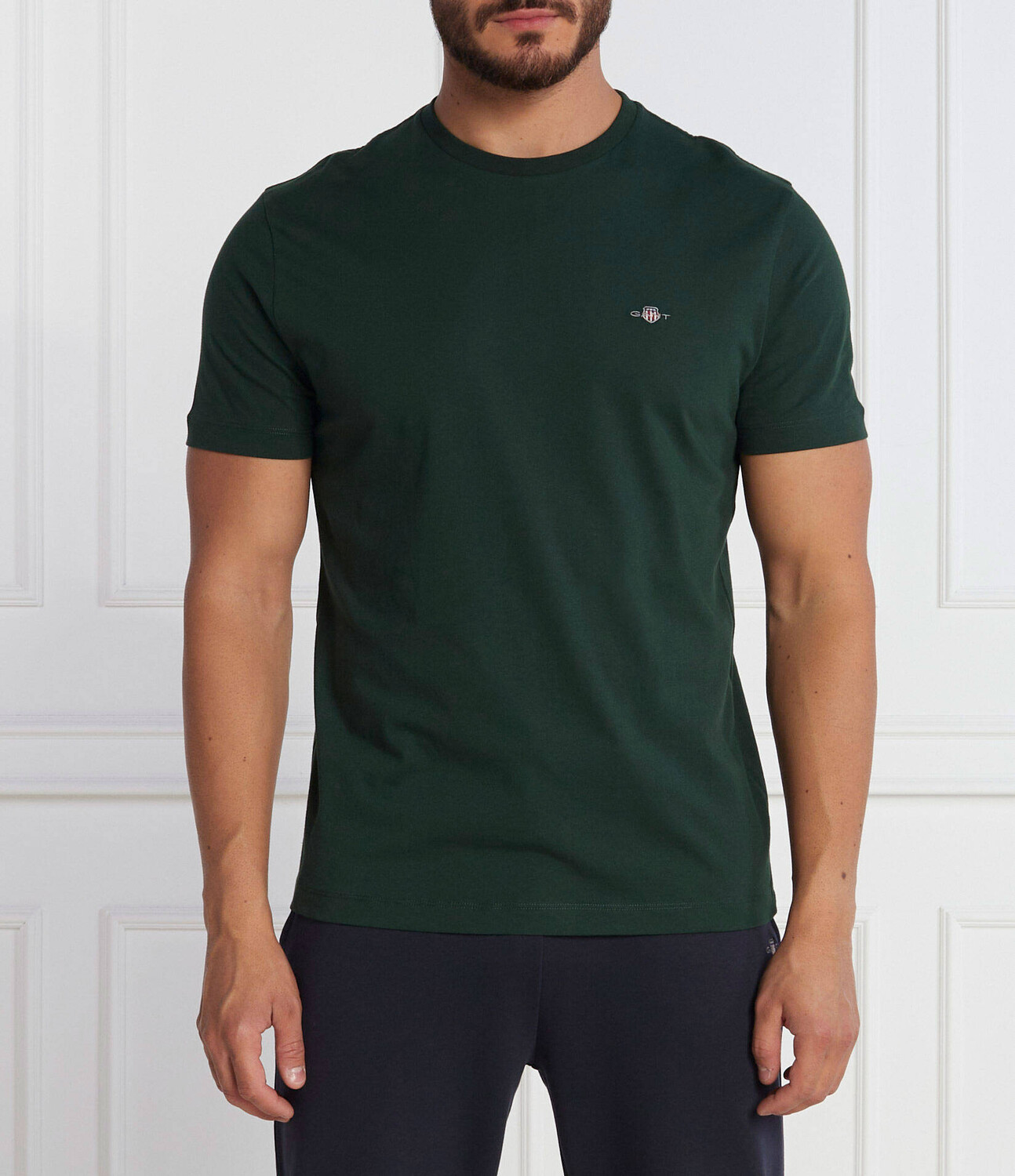 

Футболка Gant Regular Fit, цвет verde bottiglia