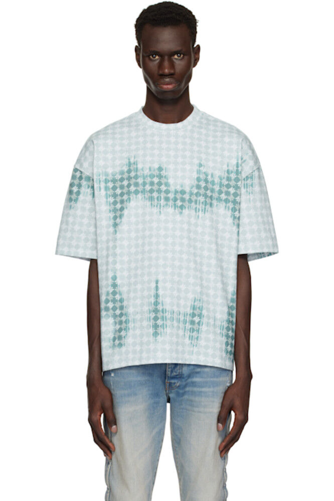 

Футболка большого размера MA Quad Bleached Blue AMIRI