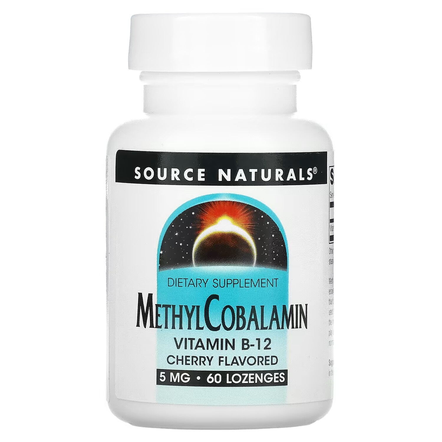 

Метилкобаламин Source Naturals витамин B12, 60 пастилок