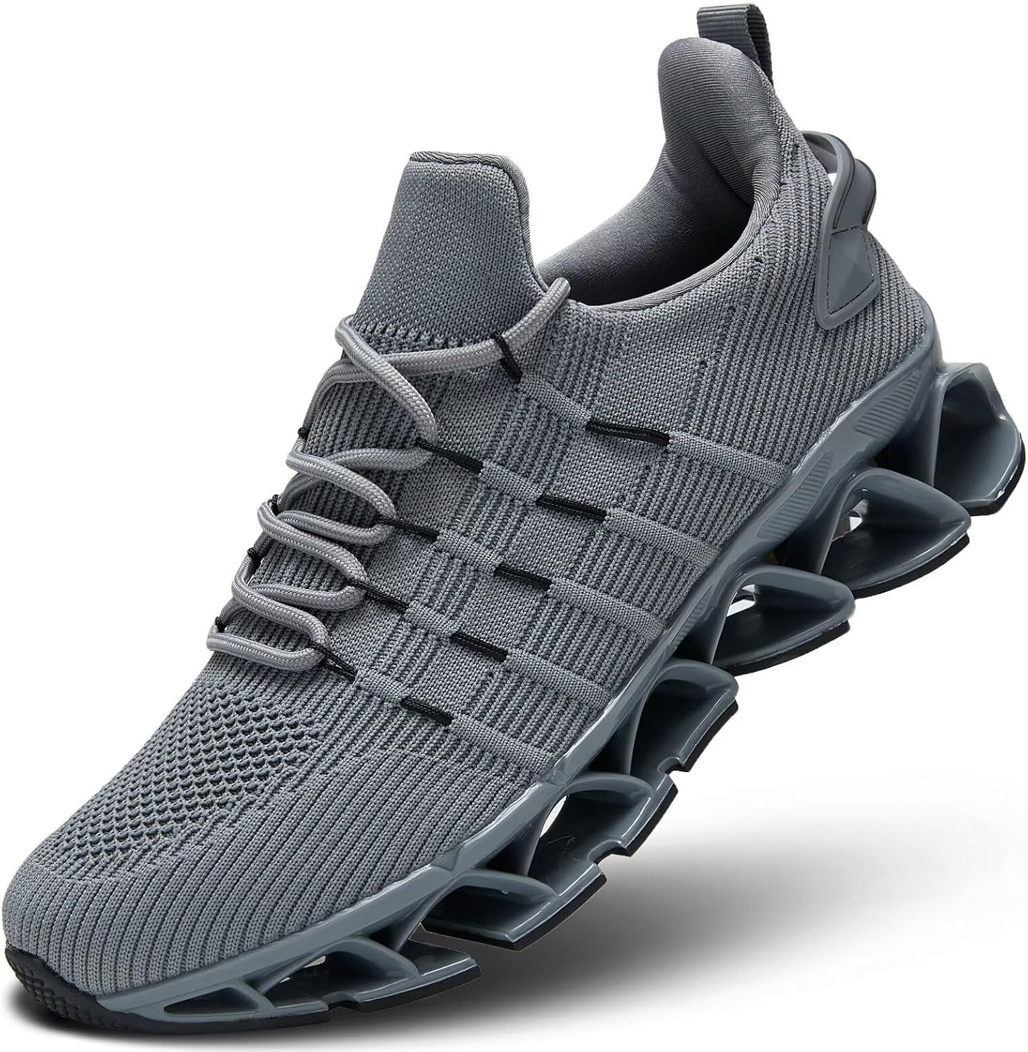 

Мужские слипоны для ходьбы Blade, противоскользящие теннисные кроссовки для бега, легкие спортивные дышащие кроссовки из сетки, модные кроссовки Kapsen, серый