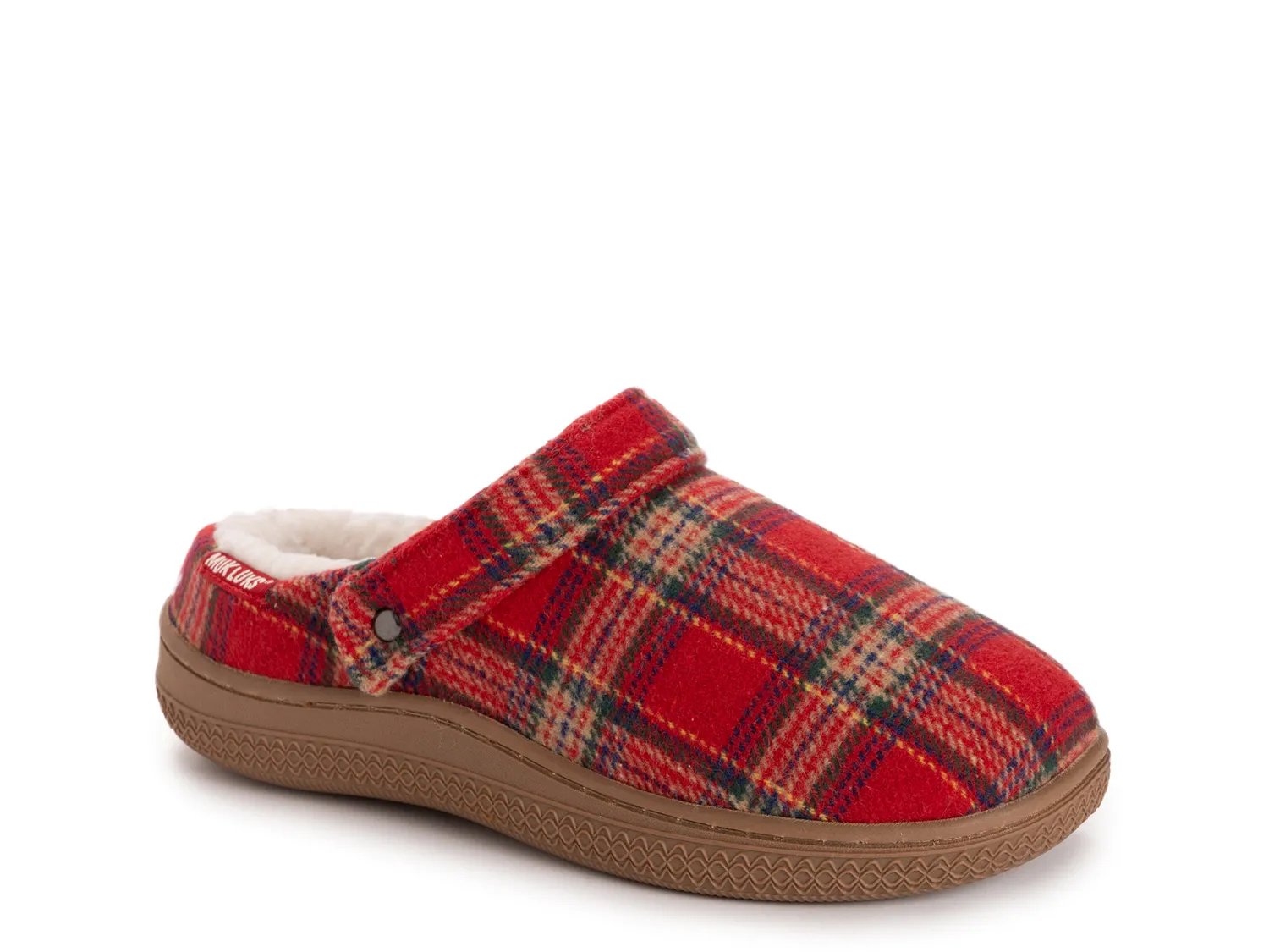 Тапочки MUK LUKS Quianna Lucy Clog, Red Tartan Print