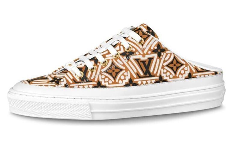 Шлепанцы женские Louis Vuitton Crafty Stellar, коричневый / белый