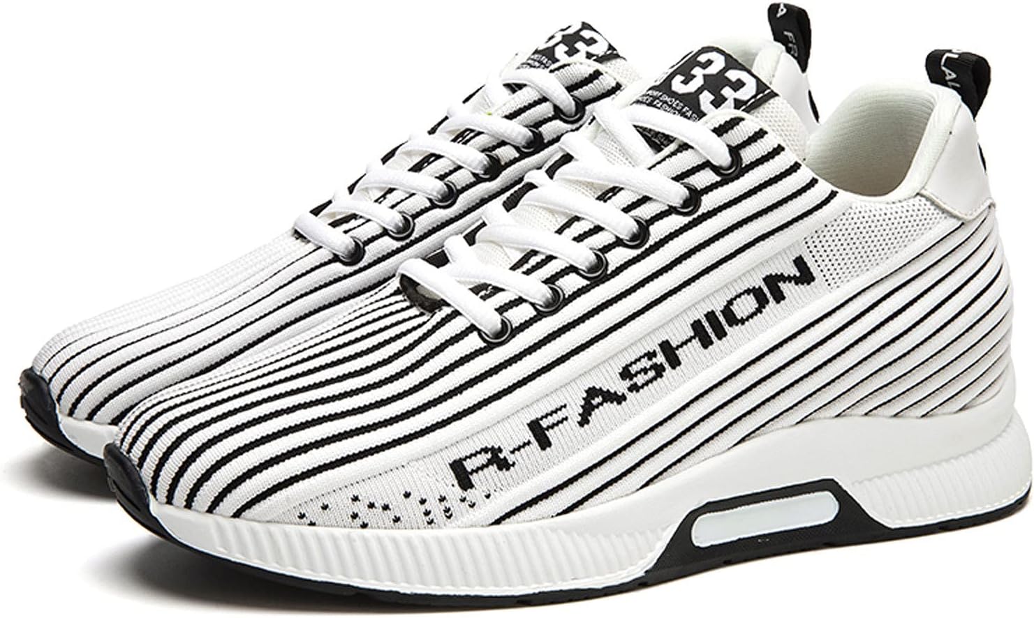 

Мужские кроссовки FLIOZY с лифтом, увеличивающие рост на 6 см, легкие, дышащие, на шнуровке, модные кроссовки, белый/черный