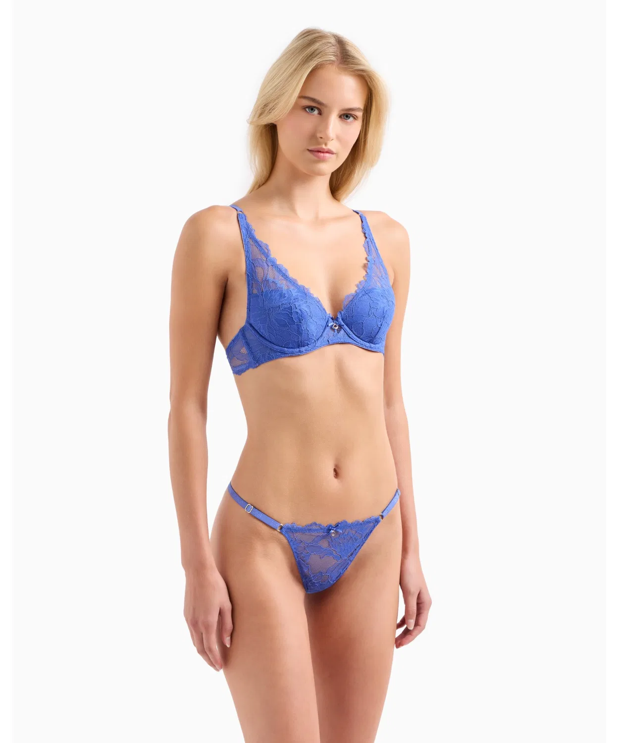 Бра треугольная с паддами Emporio Armani ASV Eternal Lace, регенерированное кружево — фото 3