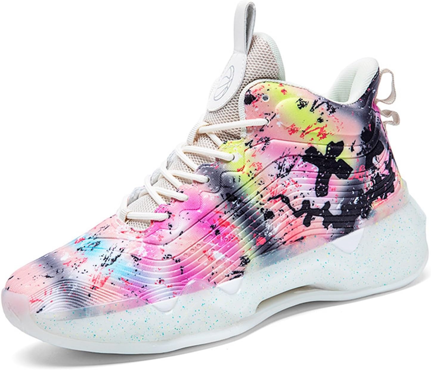 

Кроссовки для баскетбола DHAEY для мужчин, унисекс, с граффити, модные кроссовки, повседневные кроссовки, кроссовки для мужчин и женщин, дышащие профессиональные баскетбольные кроссовки (Цвет: B, Размер: 8 женский/6.5 мужской), 8 Women/6.5 Men C