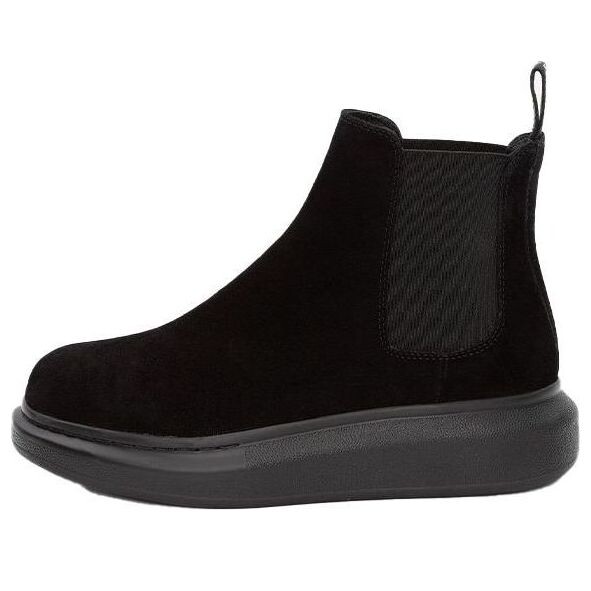 Кроссовки hybrid chelsea boot 'black suede' Alexander Mcqueen, черный
