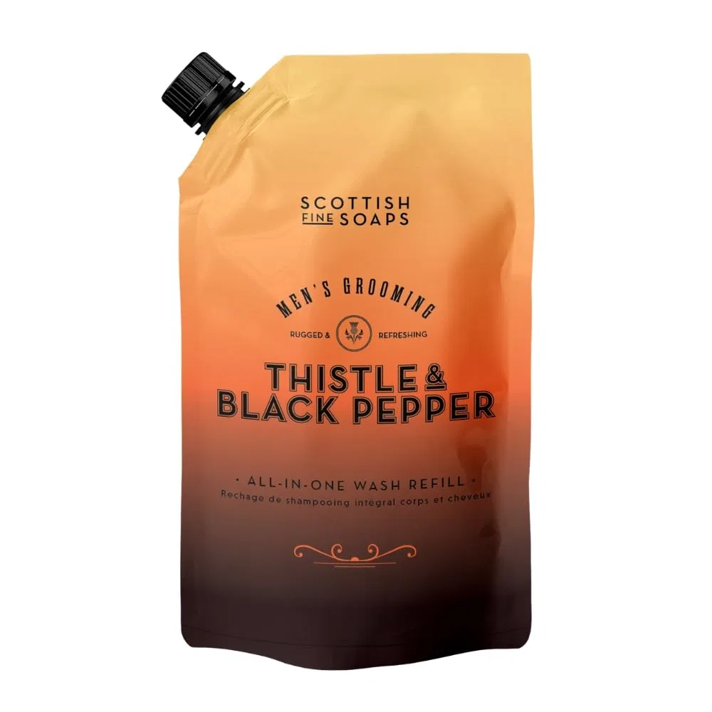 Мужской гель для душа Scottish Fine Soaps Thistle & Black Pepper 2-в-1, сменный блок 1.2 л Scottish Fine Soaps
