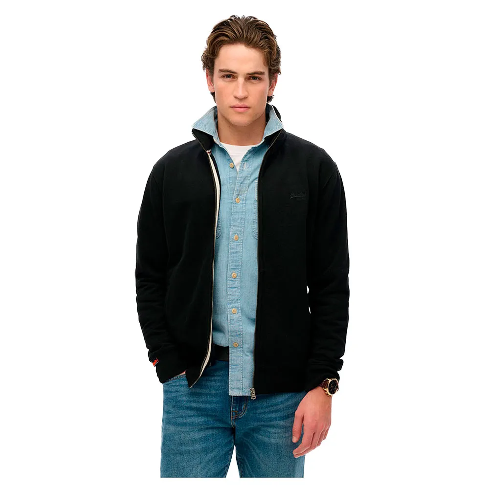

Толстовка Superdry Essential Logo full zip, черный