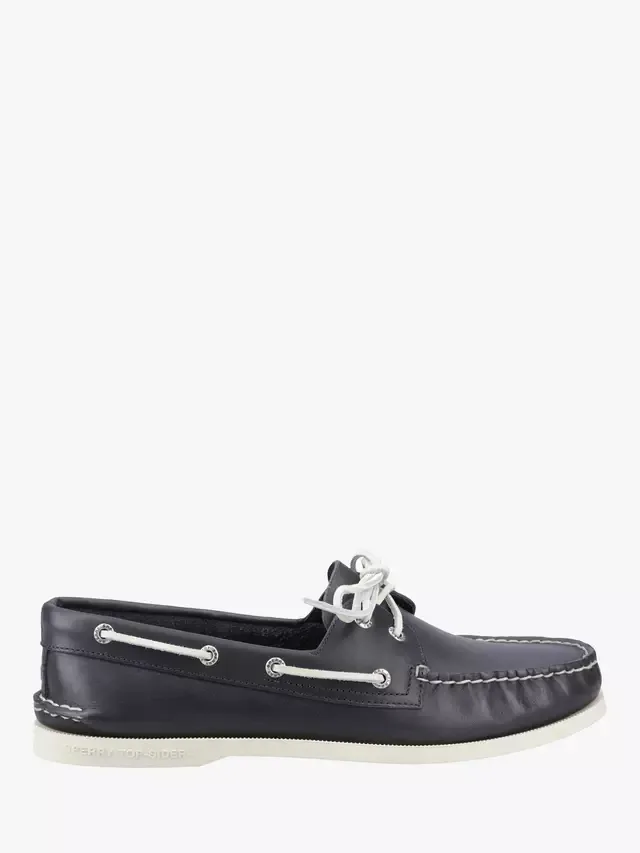 Оригинальные лодочные туфли с двумя люверсами и широкой колодкой Sperry, Navy