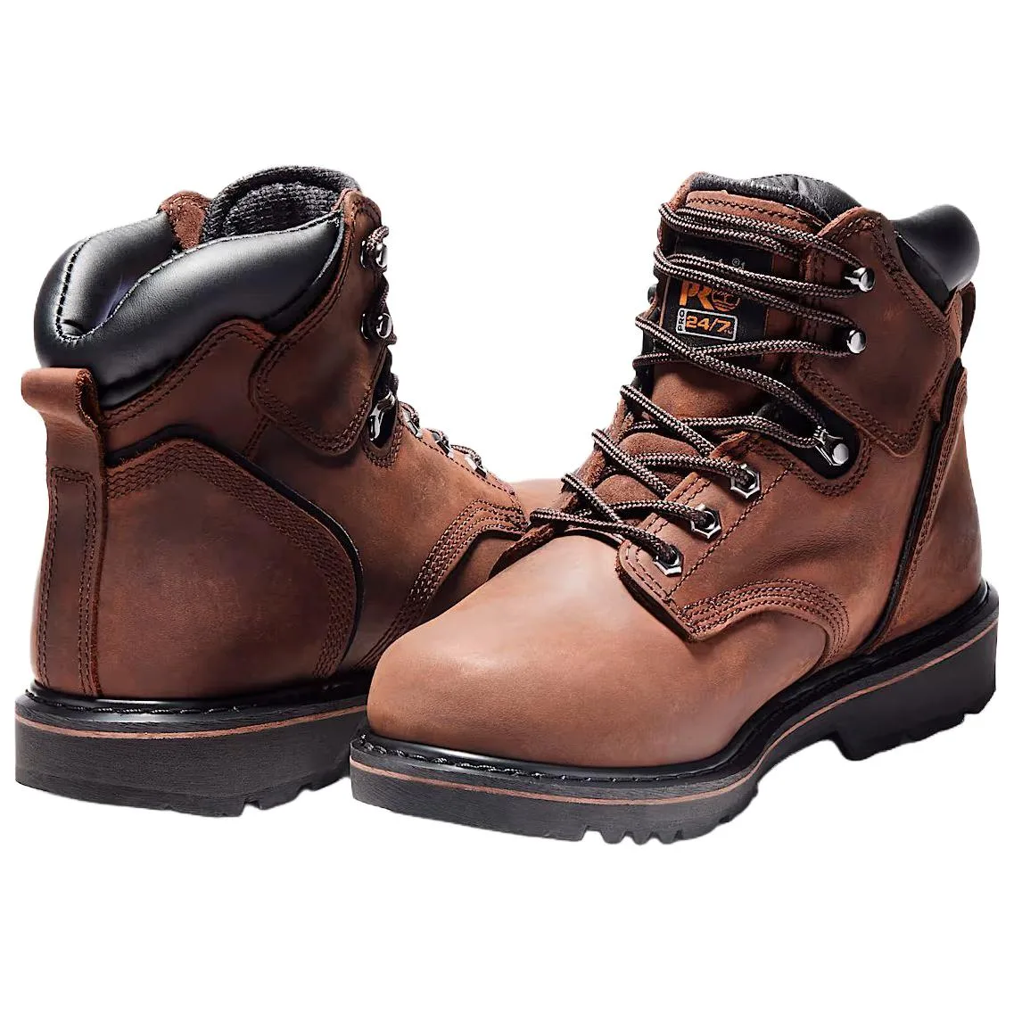Timberland Pit Boss Safety Shoes мужские коричневые — фото 4