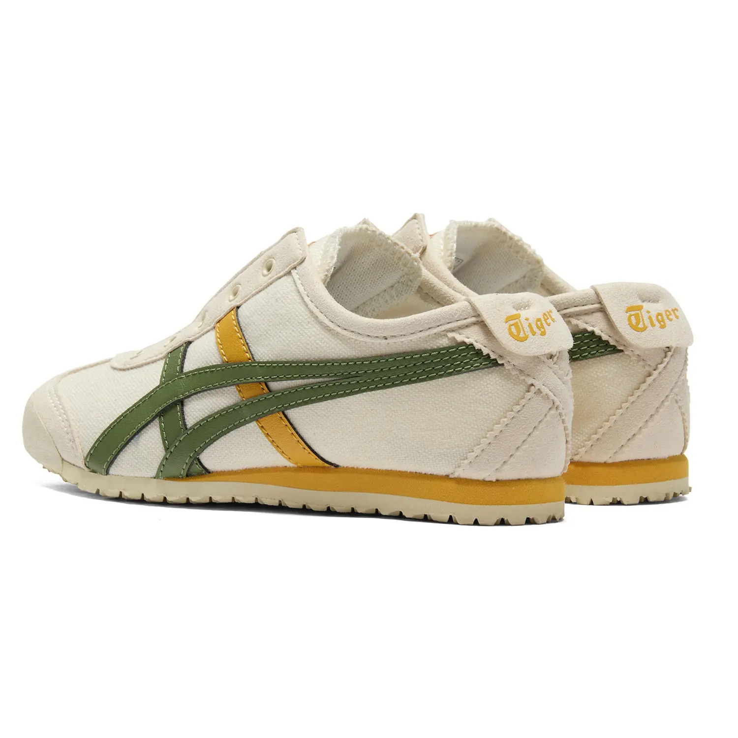 MEXICO 66 Детские кроссовки PS Low-top Коричневые, зеленые, желтые Onitsuka Tiger, коричневатый/зеленый/желтый — фото 4