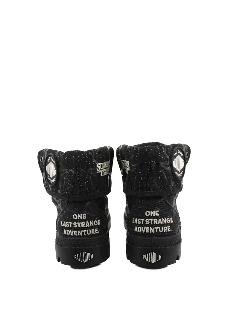 Кроссовки-ботинки высокие, мужские, Palladium x Stranger Things, черный — фото 3