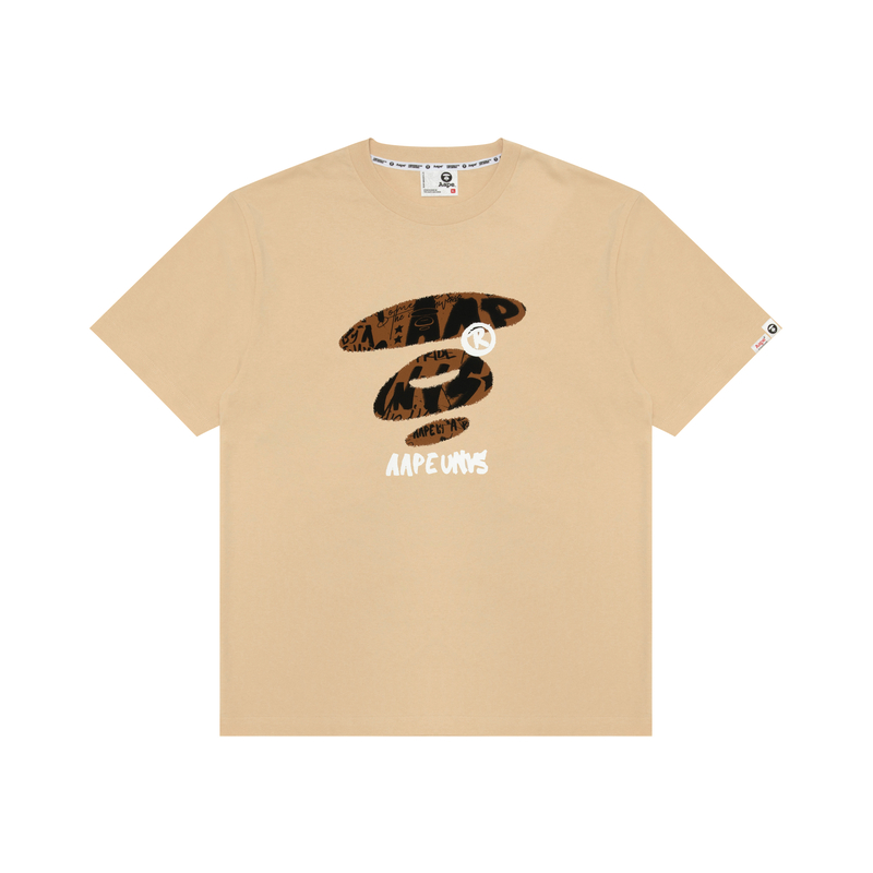 

Футболка с коротким рукавом A Bathing APE Aape, коричневый