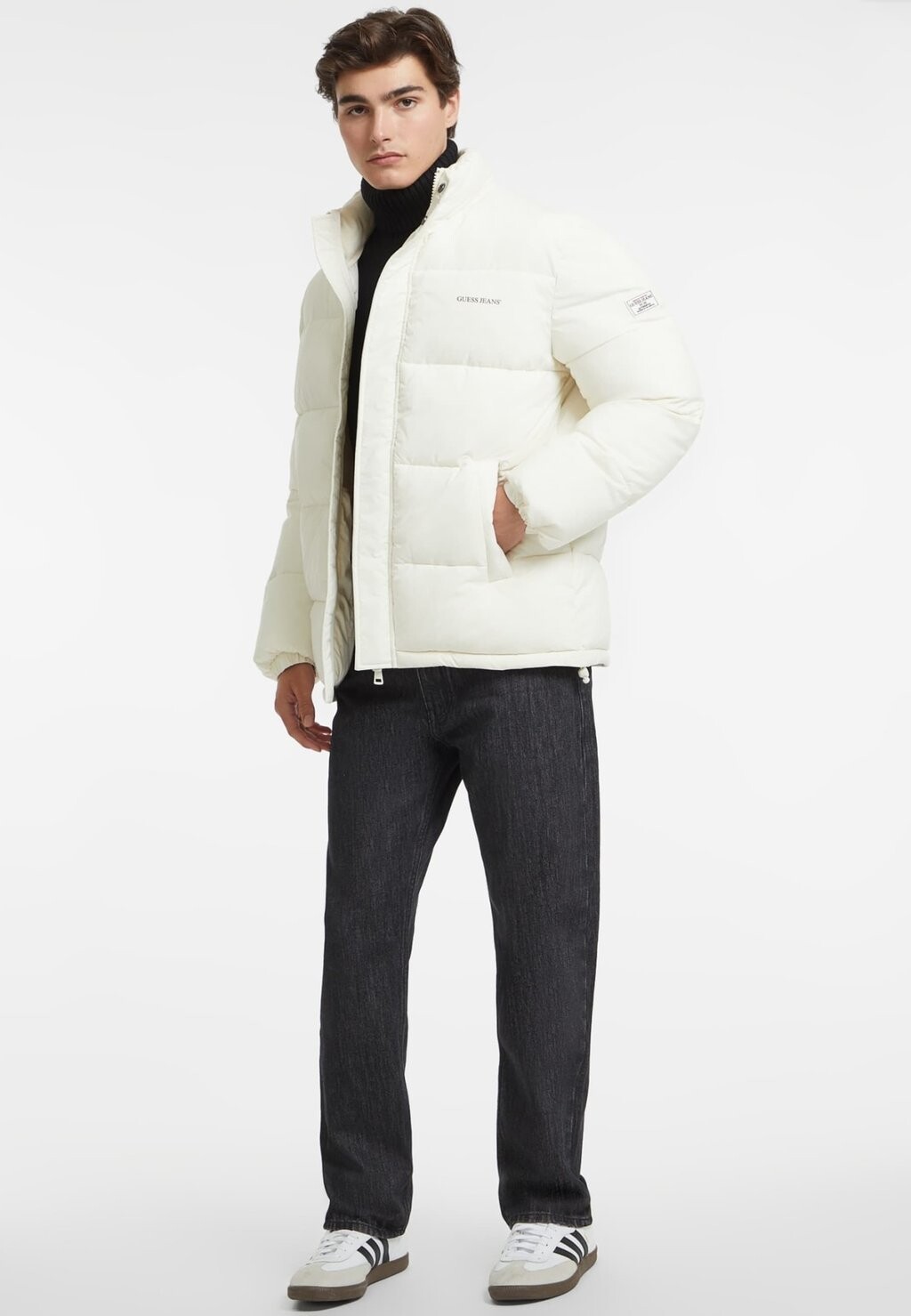 

Зимняя куртка LENGHT PUFFER JACKET Guess Jeans, бежевый