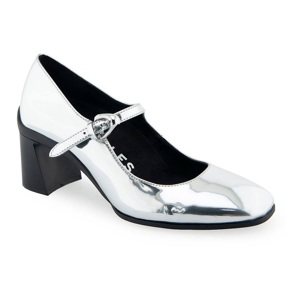 Аэрозоли Cali Женские туфли Mary Jane Heels Aerosoles, цвет Silver Mirror Metallic