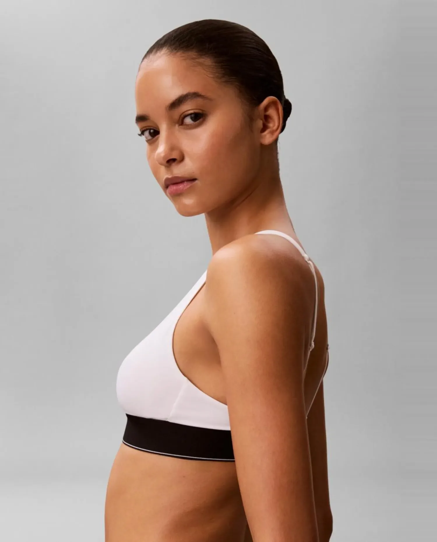 Формованный треугольный бюстгальтер CK GRAPHIC Calvin Klein, белый — фото 3