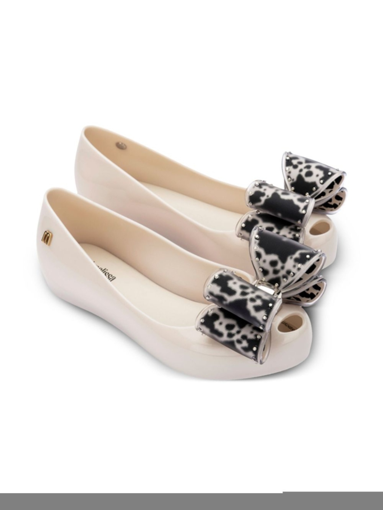 

Mini Melissa балетки Ultragirl Classic Bow, нейтральный цвет