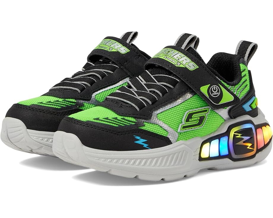 

Кроссовки SKECHERS KIDS Light Storm 3, цвет Black/Lime