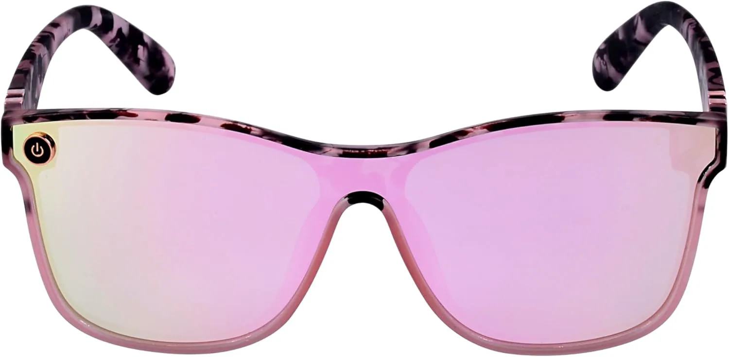 

Спортивные солнцезащитные очки Mass Vision 'The Prime Time' для мужчин и женщин – легкие цельные линзы, защита от УФ-излучения, стильный дизайн, Rose Gold