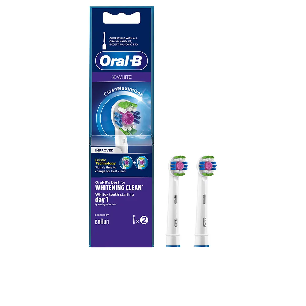 

Зубная щетка 3d white whitening clean cabezales Oral-B, 2 шт.