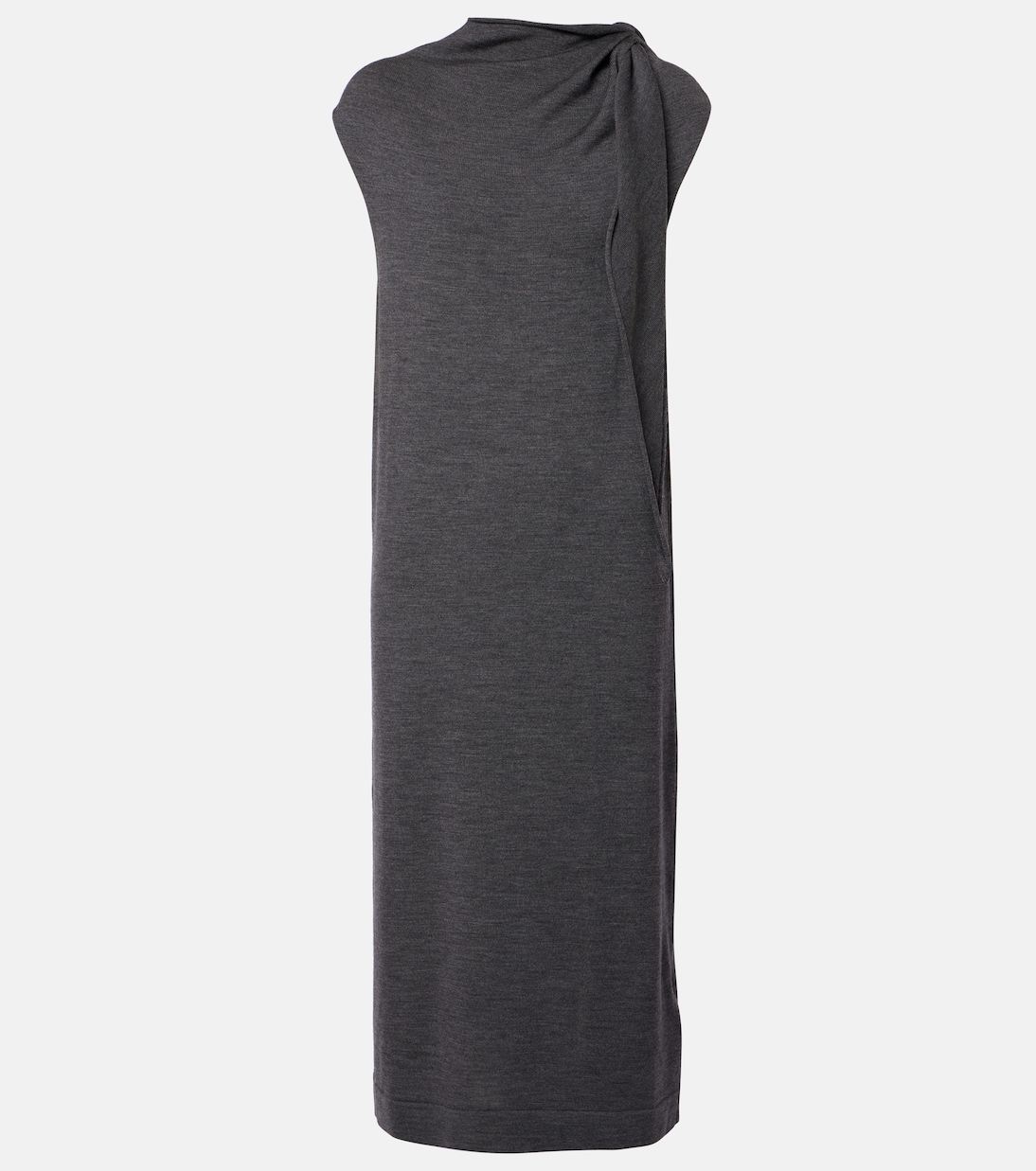 

Шерстяное платье миди Jil Sander, Ash Grey