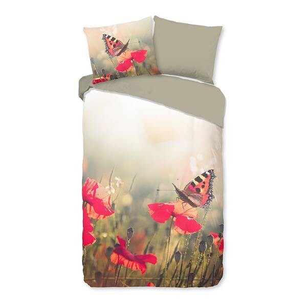 

Комплект постельного белья Good morning Poppies, 140x2x240 см, зеленый