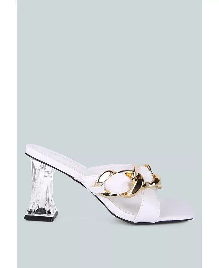 

Женские сандалии Wandy с цепочкой и звеньями London Rag, белый