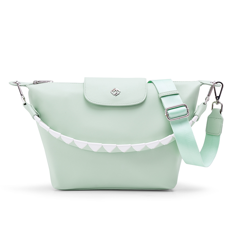 

HE BAO BAO Кожаная сумка через плечо с одним ремнем, Aqua Green