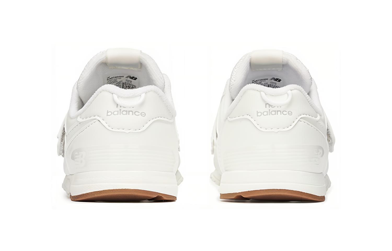 Низкие детские кроссовки белые New Balance для малышей — фото 4