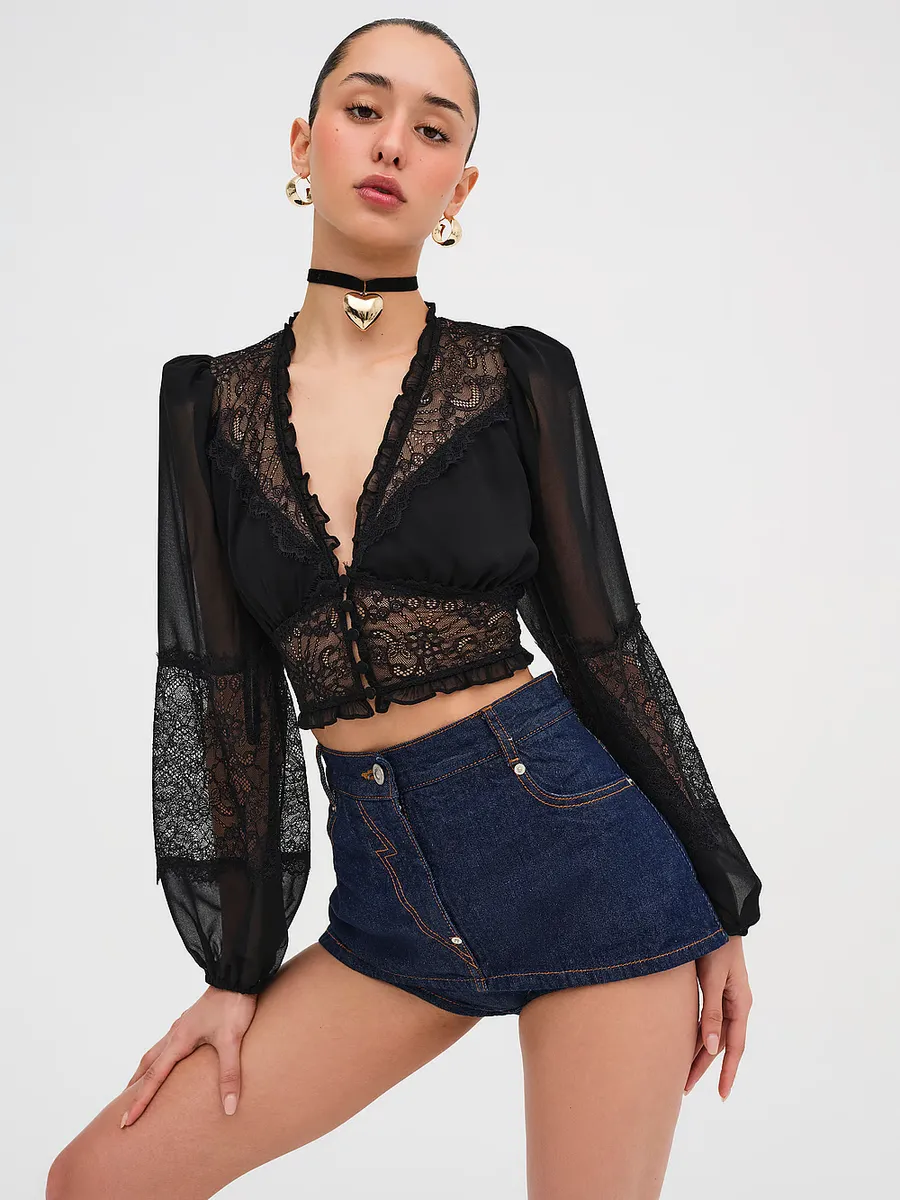 

Фрейя Блузка For Love & Lemons, черный