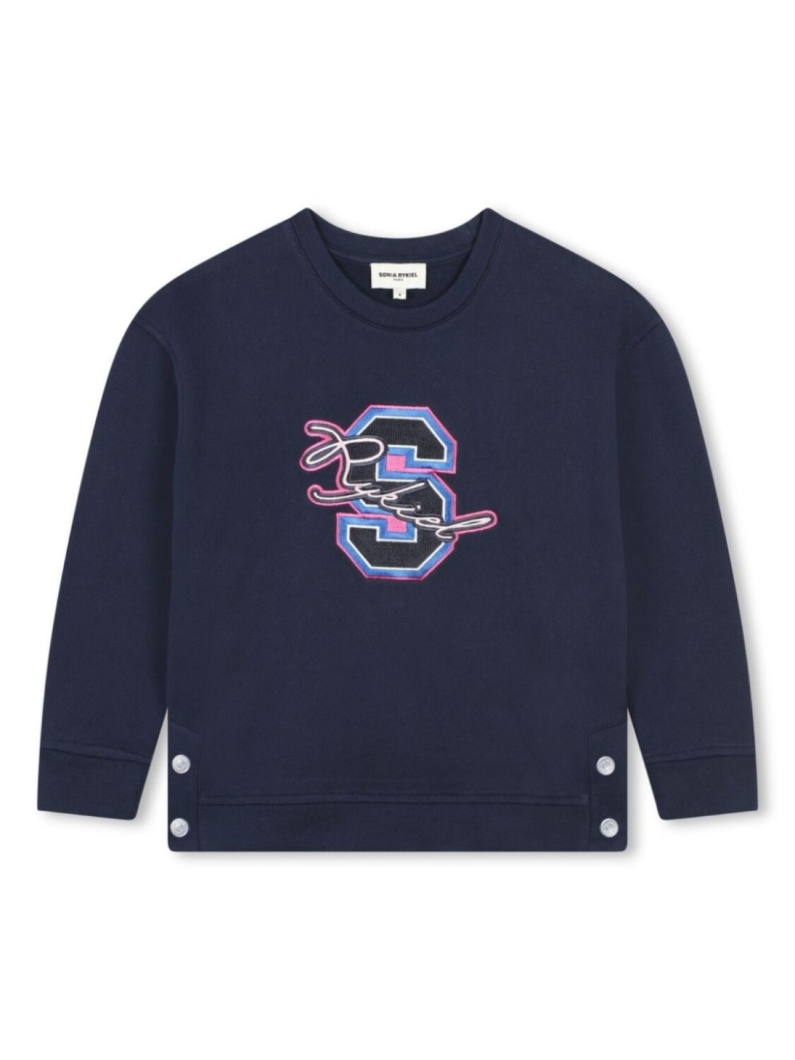 

SONIA RYKIEL ENFANT толстовка с вышитым логотипом, синий