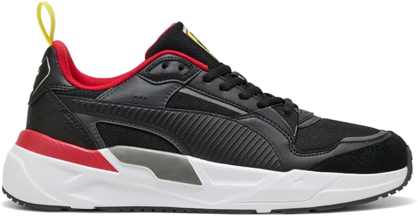 Мужские кроссовки PUMA Scuderia Ferrari Trinity 2 на шнуровке, повседневные - черные, черный