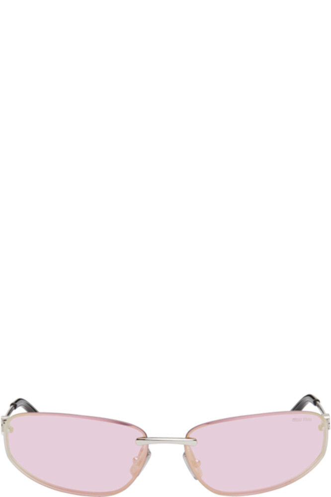 

Серебряные солнцезащитные очки Miu Nocturne Miu Miu Eyewear