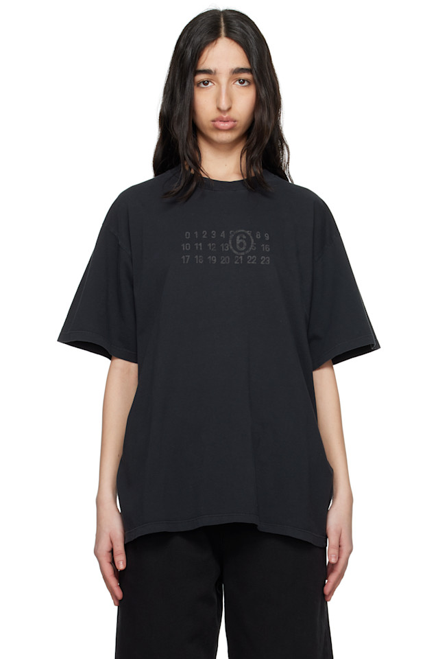 

Базовый джерси-футболка Mm6 Maison Margiela, черный