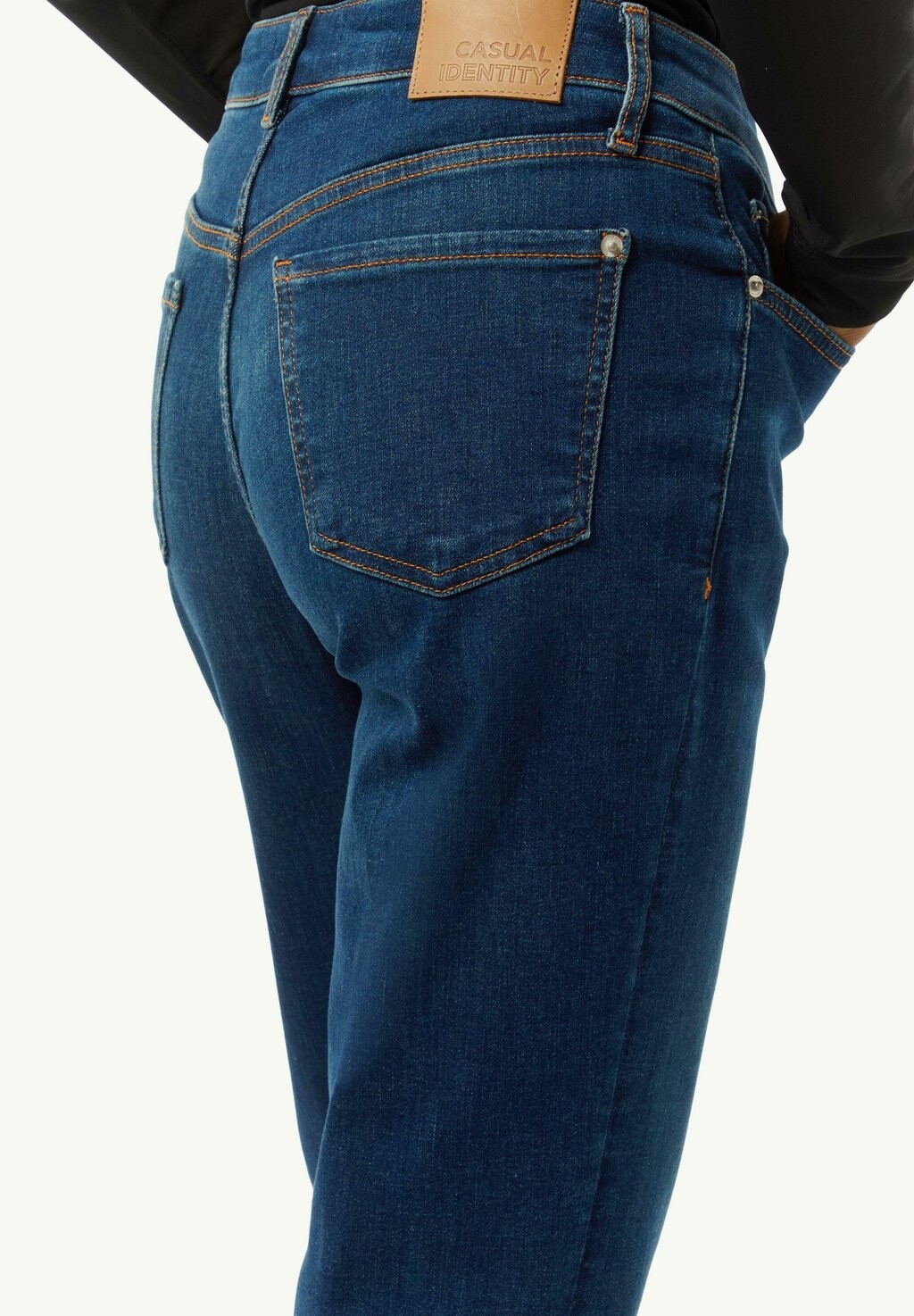 

Джинсы прямого кроя TRETCH comma casual identity, темно-синий деним
