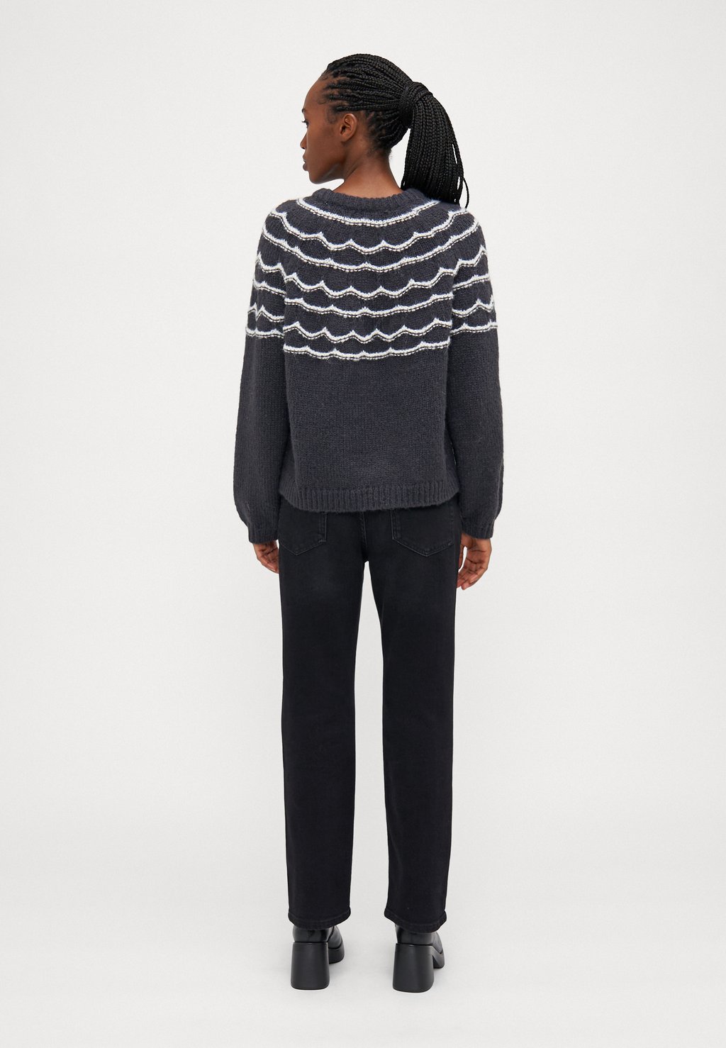 

Джемпер VMCHARMAINE O NECK Vero Moda Petite, темно-серый