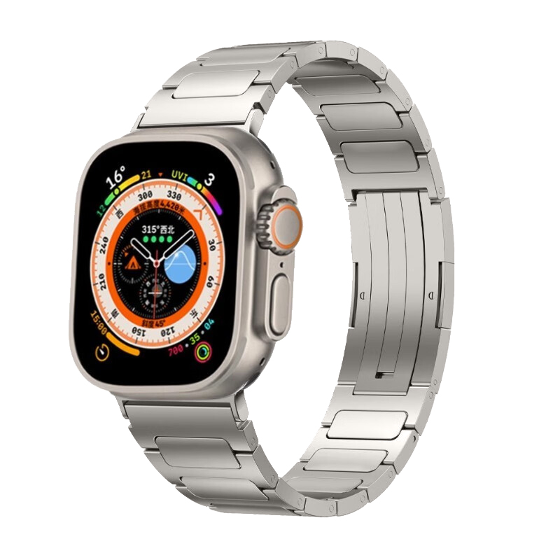 

Ремешок, совместимый с Apple, титановый материал, 185 мм IBOANN, Titanium
